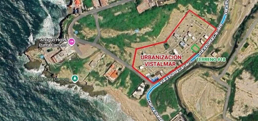 Terreno en venta en Urb Vistalmar, Punta carnero, CyP