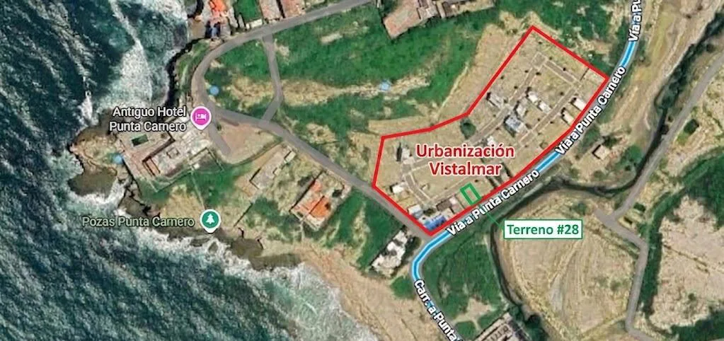 Venta de terreno residencial, Punta Carnero, Urb. Vistalmar, CyP