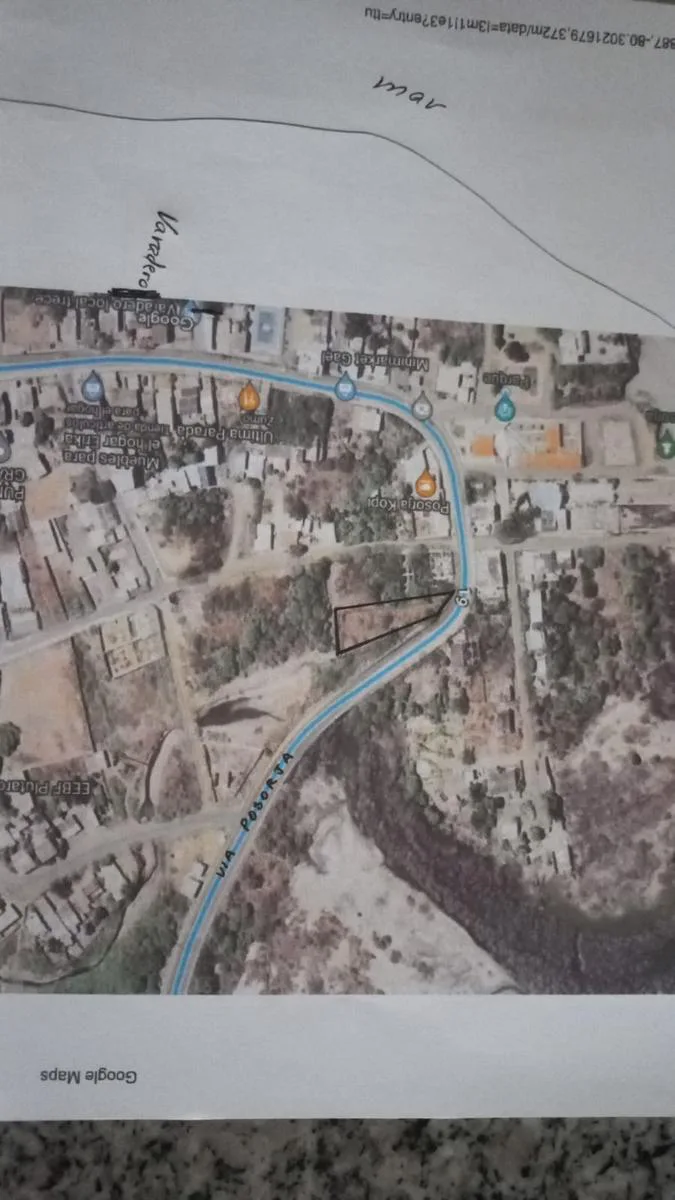 Terreno en venta Via Data Posorja Km 19 WyR